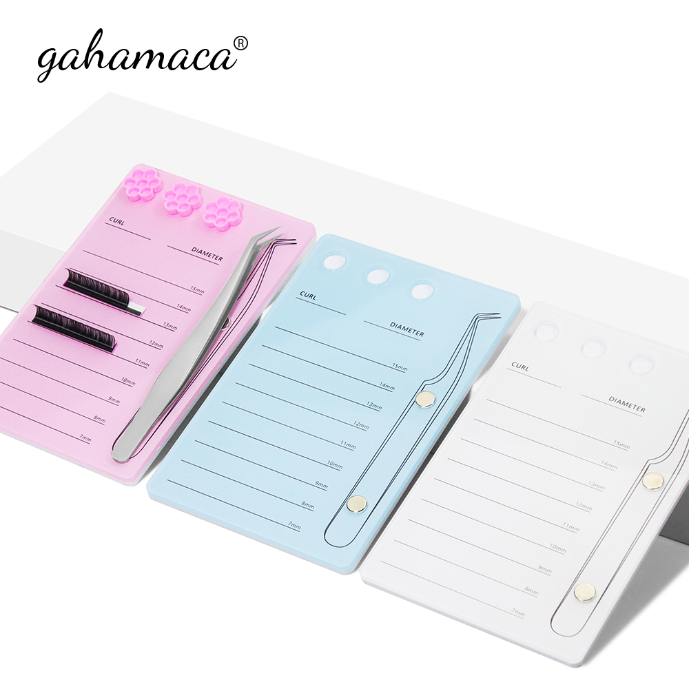 Lash Tile Palette - Gacaca-個々のつけまつげ用のアクリルパッド,まつげエクステ用のパレット