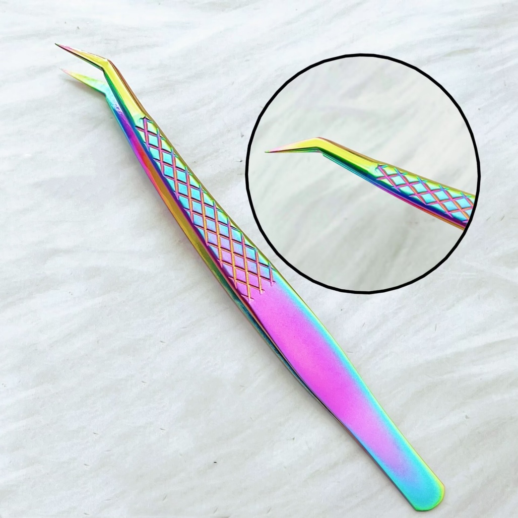 Isolation Tweezer Curved - プロフェッショナルまつげエクステンションピンセットセットステンレス鋼ストレートカーブクラシック/ボリュームラッシュ分離ツール美容サロン用