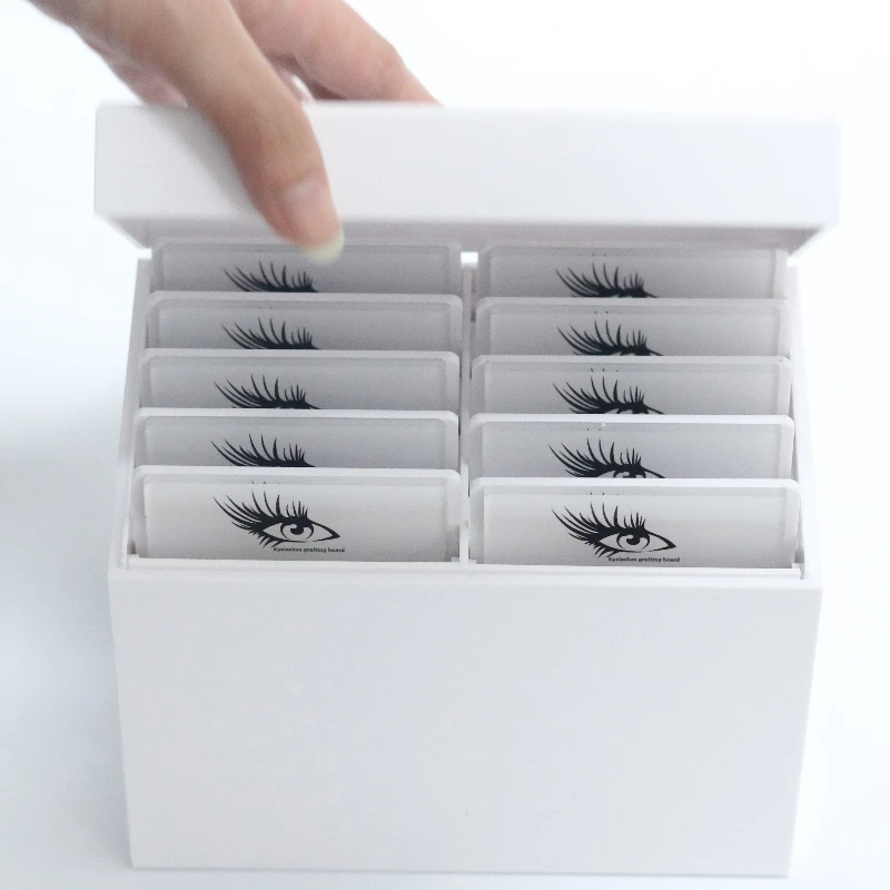 Lash Tile Palette - ビューティーサロン 10層アクリル製まつげエクステ収納ボックス ラッシュタイルパレットボックス まつげボックス包装 卸売まつげ用品