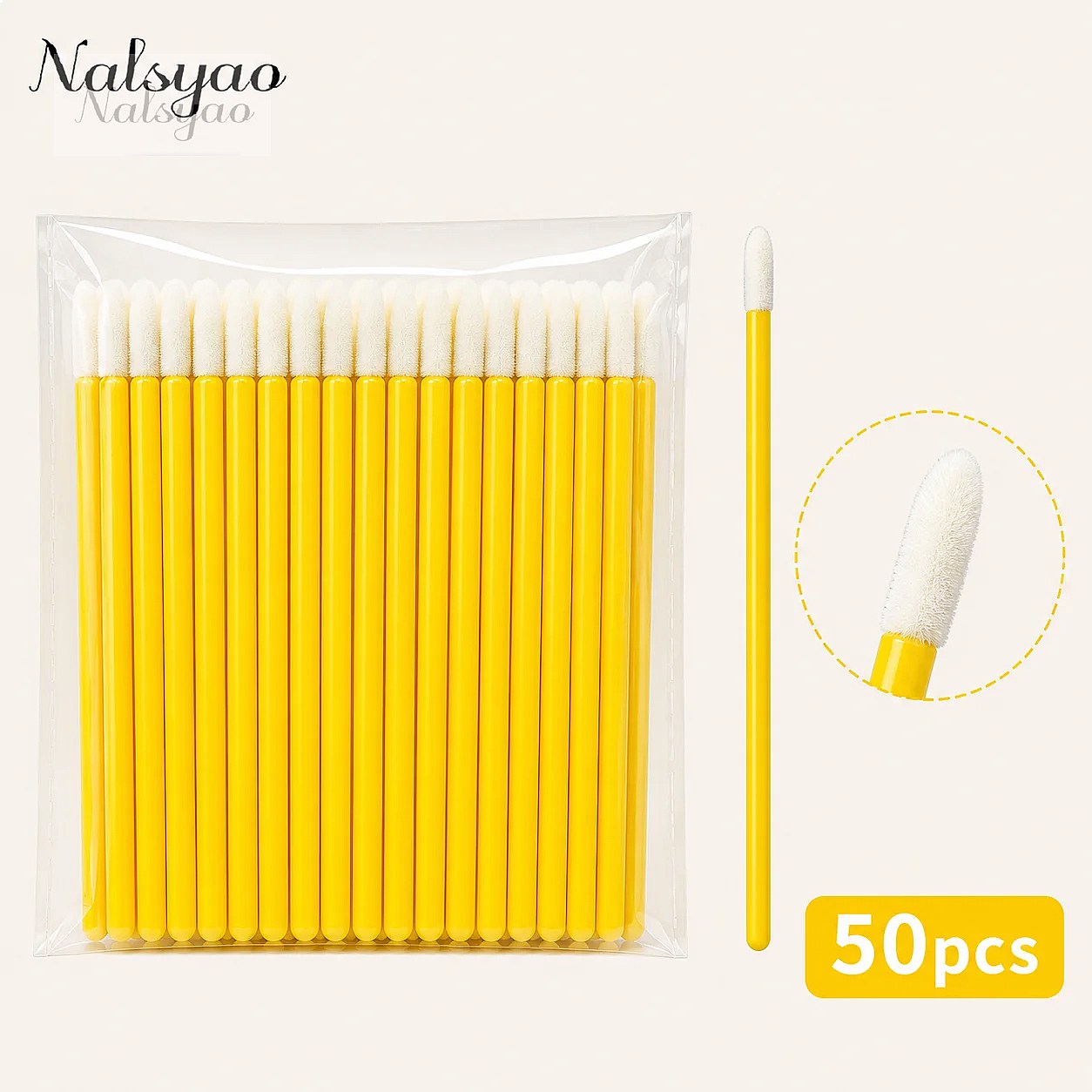 Eyelash Extension Eyelash - 50/500個入り 使い捨てマスカラアプリケーター リップスティックワンド まつげエクステンション メイクアップブラシ 化粧品ツール
