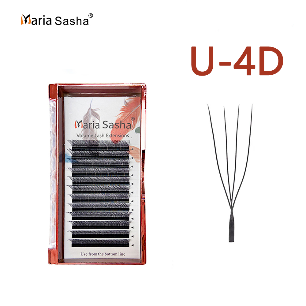 Eyelash Extension Single Lash - マリア U 4D W アイラッシュ シングルレイヤー