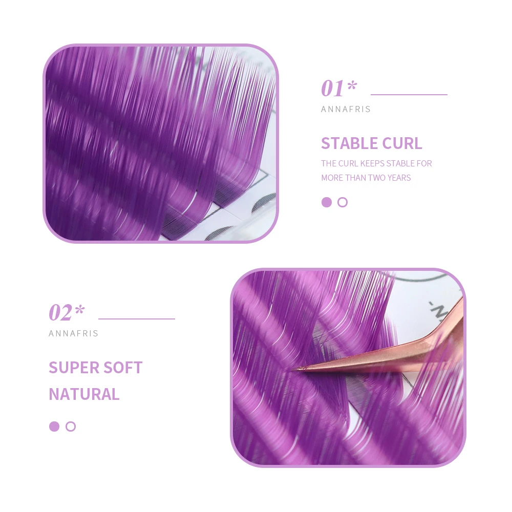 ANNAFRIS 色フェイクミンクまつげ高品質個別まつげエク - Lash Tile Palette のレビューと価格