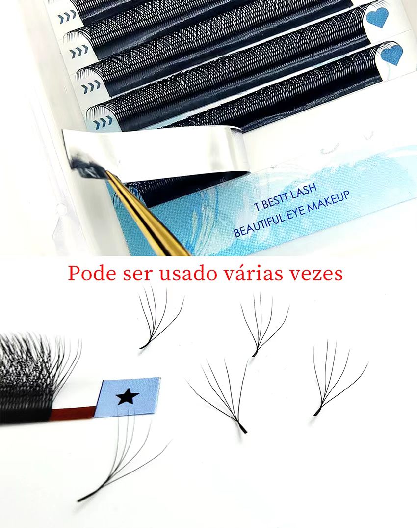 Tbestt-ミンクの形をしたまつげエクステ,ブラジルのシリ - Eyelash Extension Yelix のレビューと価格