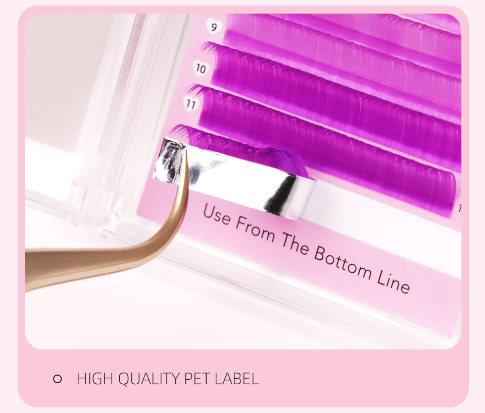 女性のためのさまざまな色のまつげ,個々のピンク,赤,緑,青, - Lash Tile Palette のレビューと価格