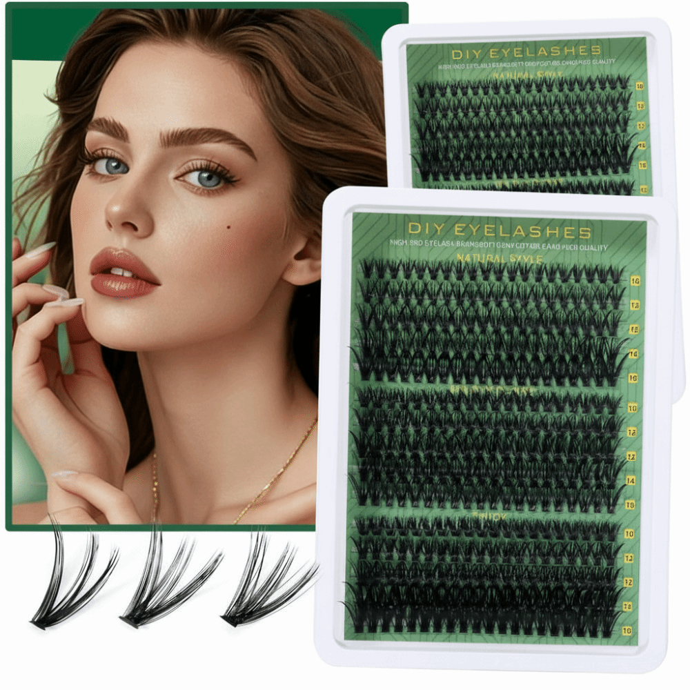 ナチュラルルックつけまつげ ボンド＆シール クラスターデザイ - Eyelash Extension Natural Look のレビューと価格