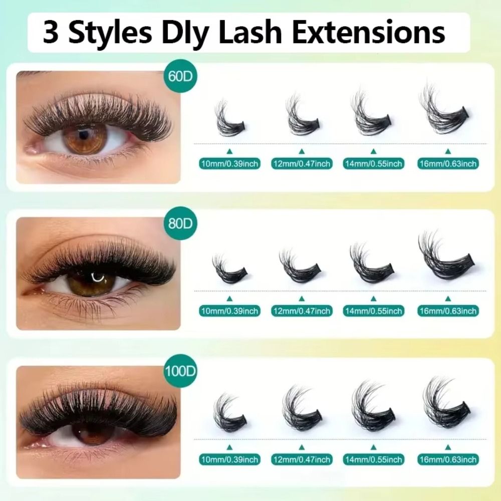 ナチュラルルックつけまつげ ボンド＆シール クラスターデザイ - Eyelash Extension Natural Look のレビューと価格