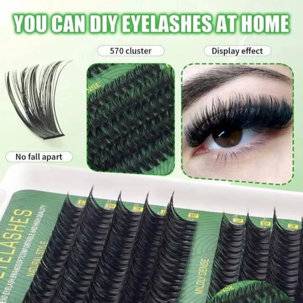 ナチュラルルックつけまつげ ボンド＆シール クラスターデザイ - Eyelash Extension Natural Look のレビューと価格