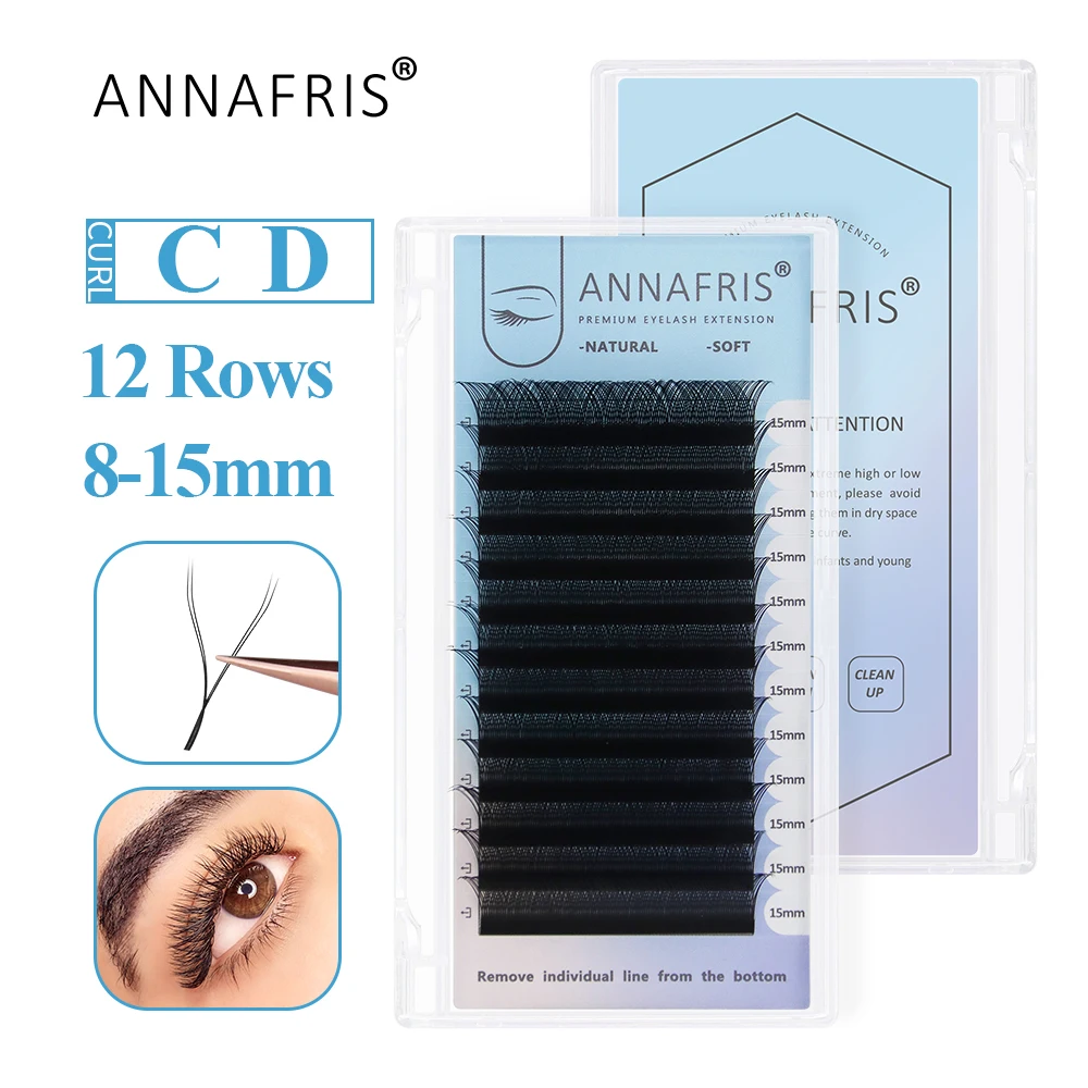 ANNAFRIS YY 形状まつげエクステンションダブルヒン - Eyelash Extension Yelix のレビューと価格