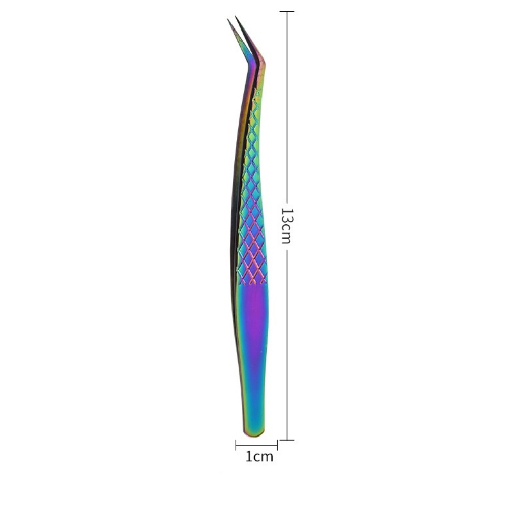 プロフェッショナルまつげエクステンションピンセットセットステ - Isolation Tweezer Curved のレビューと価格