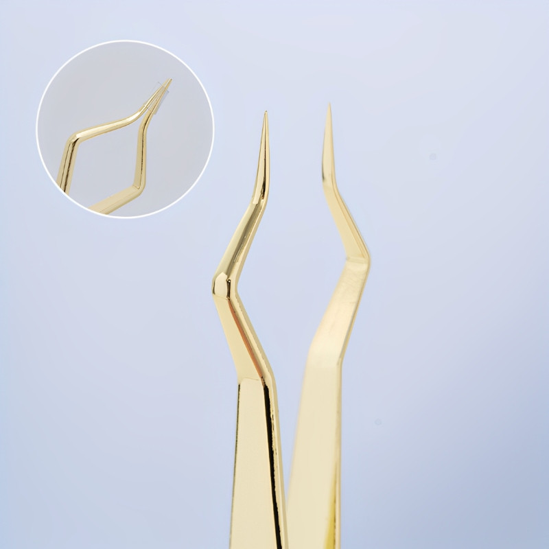 新設計のアイソレーションまつげエクステンションピンセット高精 - Isolation Tweezer Curved のレビューと価格