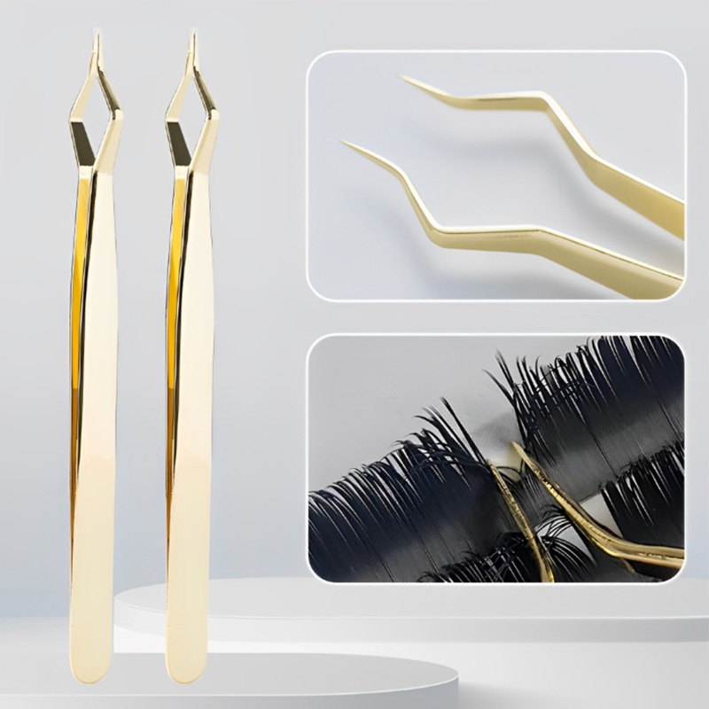 新設計のアイソレーションまつげエクステンションピンセット高精 - Isolation Tweezer Curved のレビューと価格
