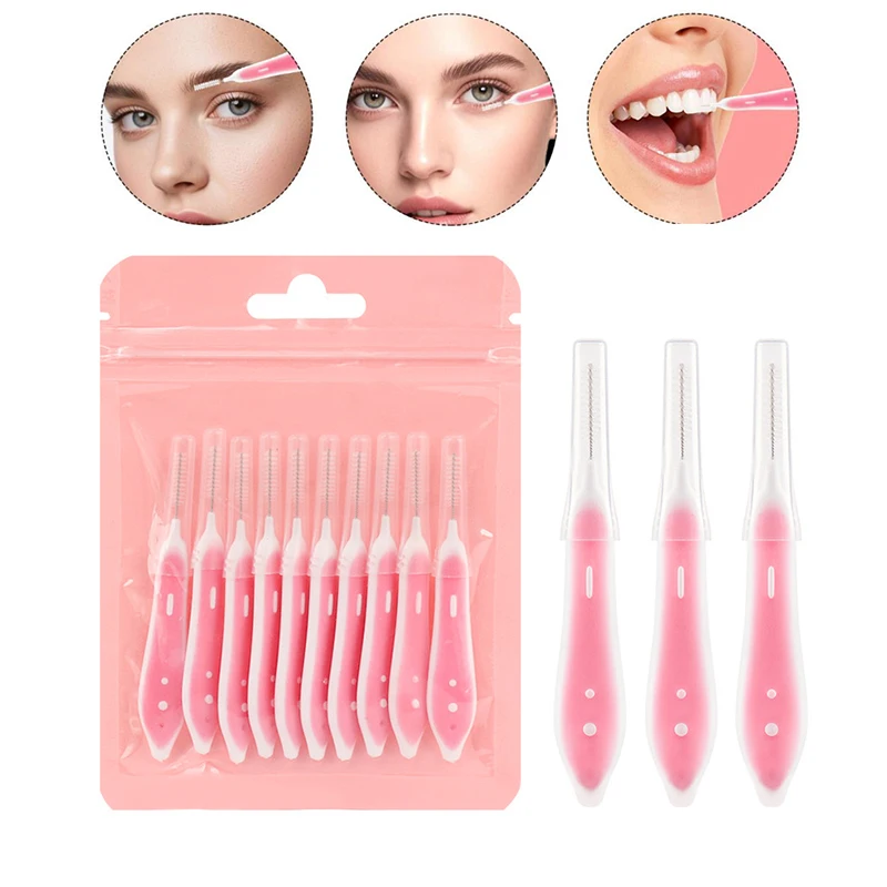 10 個の眉毛ブラシミニ眉リフティングブラシ使い捨てメイクア - Eyelash Extension Eyelash のレビューと価格