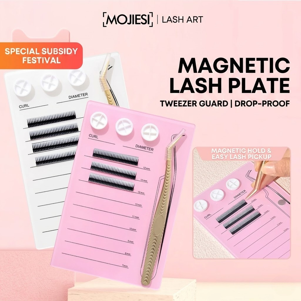 マグネット式まつげエクステパレット＆グルーホルダーパッド、ア - Lash Tile Palette のレビューと価格