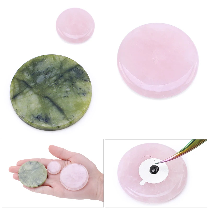 接着剤パレットまつげエクステピンクグリーン翡翠石再利用可能な - Lash Tile Palette のレビューと価格