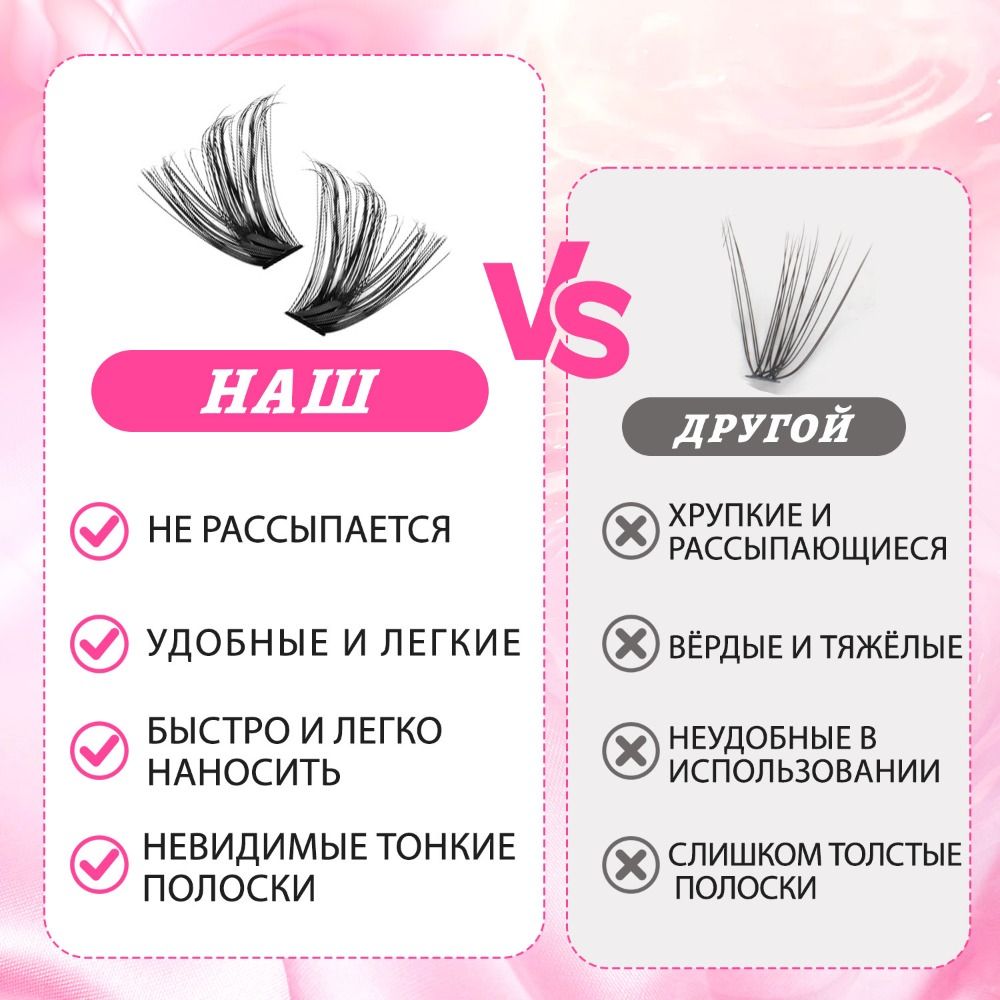 ナチュラルルックつけまつげ　ウィスピー風　ボンド＆シールタイ - Eyelash Extension Natural Look のレビューと価格
