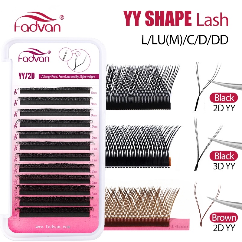 FADVAN YY/SYY シェイプ L/LU(M)/C/D - Eyelash Extension Yelix のレビューと価格