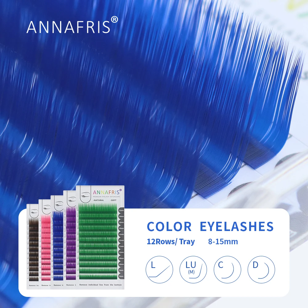 Annafris-ロシアのボリューム,長さ8〜15mm,自然 - Lash Tile Palette のレビューと価格