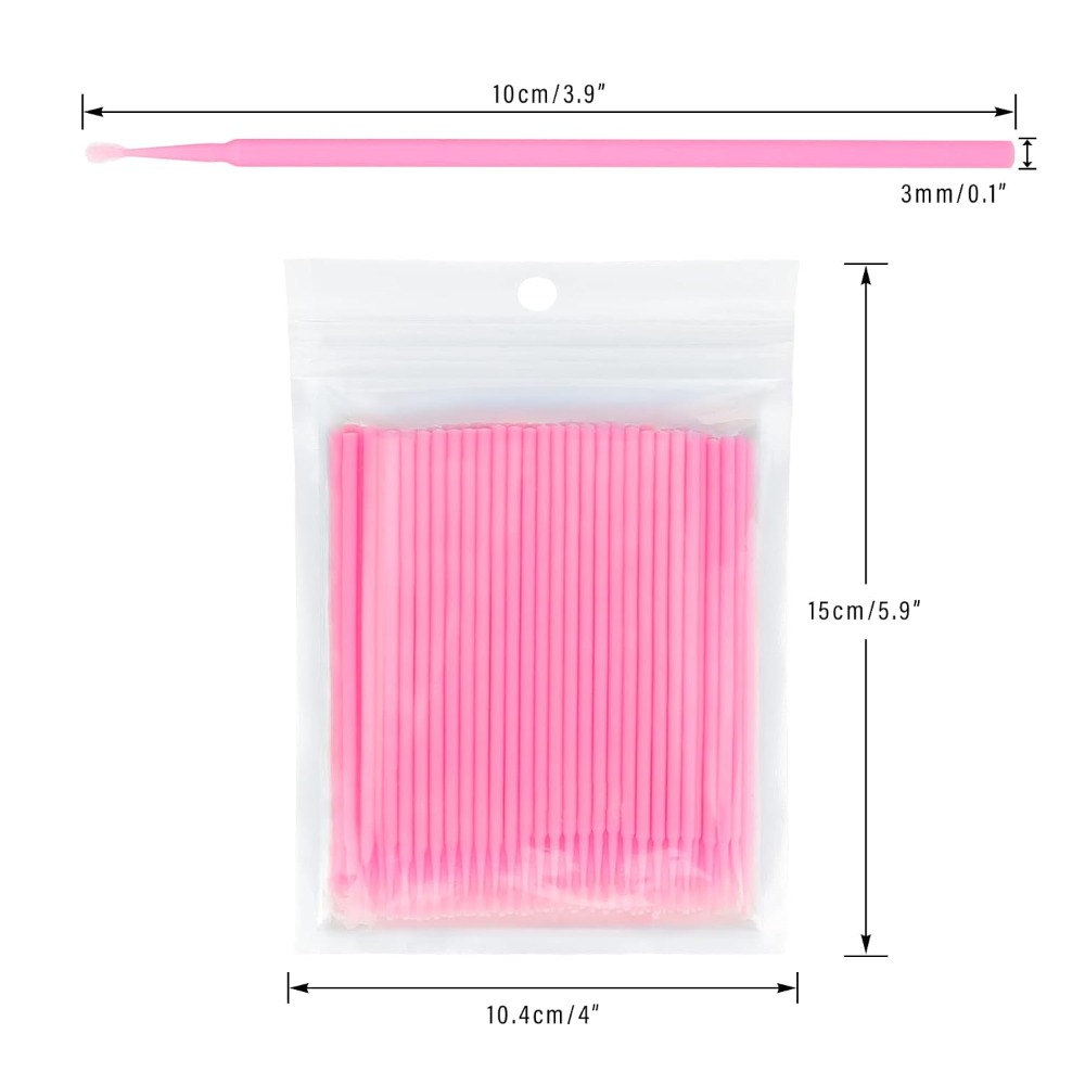 500本入り使い捨てマイクロコットンスワブ 曲げられるまつげ - Eyelash Extension Eyelash のレビューと価格
