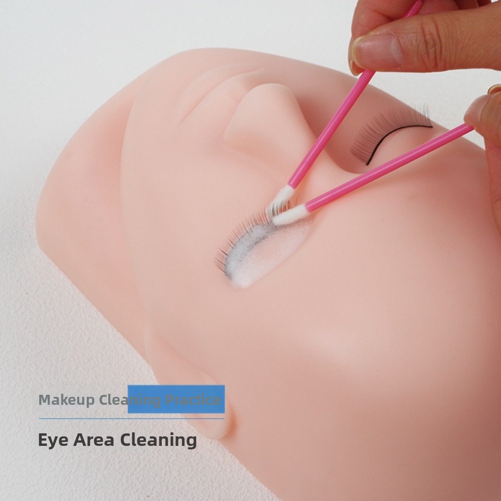 ソフトまつげエクステ練習用モデル 再利用可能なシリコン製フェ - Eyelash Extension Model のレビューと価格